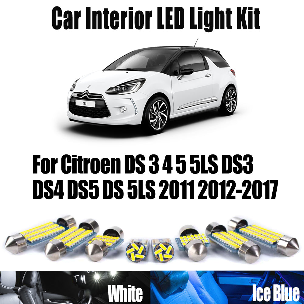AutoGlowLED Canbus LED Interior Light Kit for Citroen DS3 DS4 DS5 DS 5LS