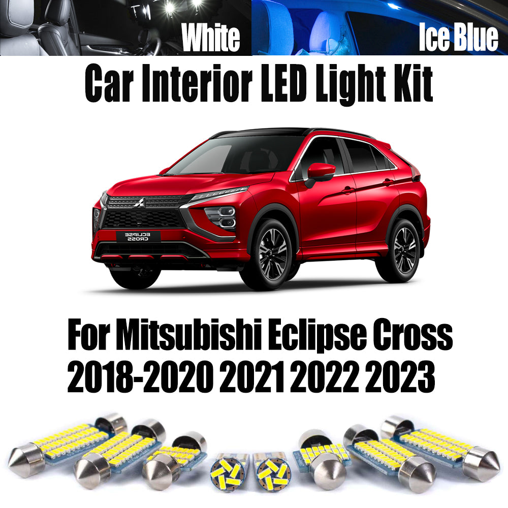 AutoGlowLED 11Pc LED Interior Light Kit for Mitsubishi Eclipse Cross 2018-2023