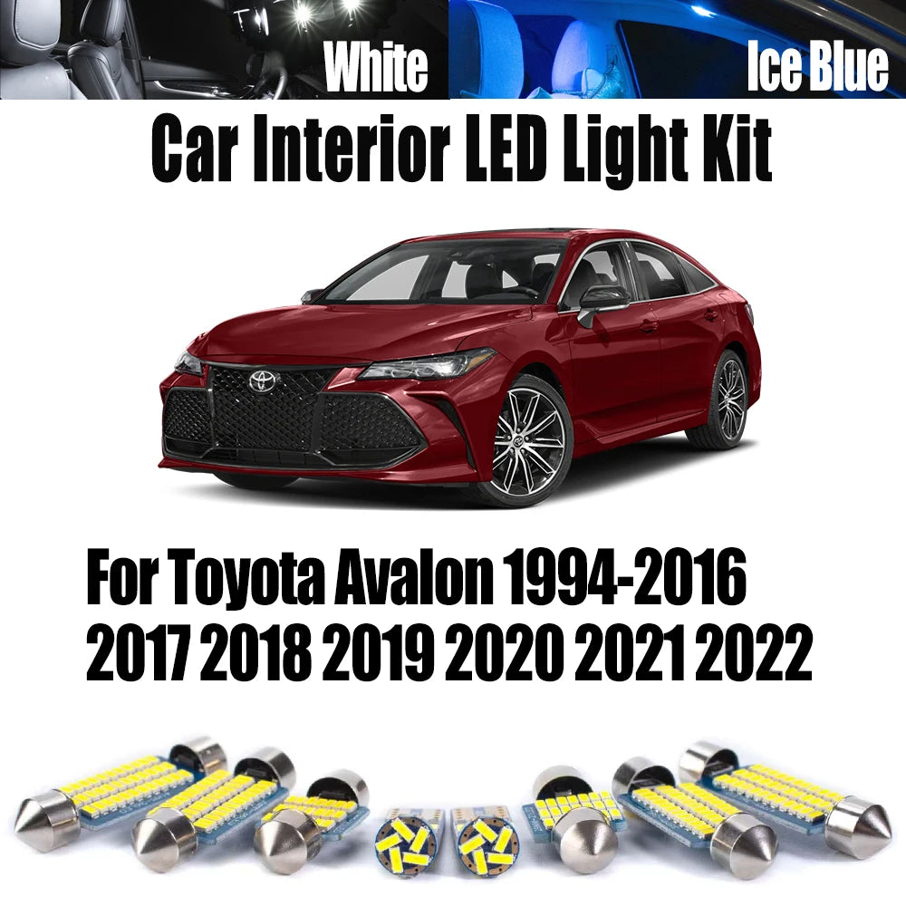 AutoGlowLED LED Interior Light Kit for Toyota Avalon 1994-2022 Canbus