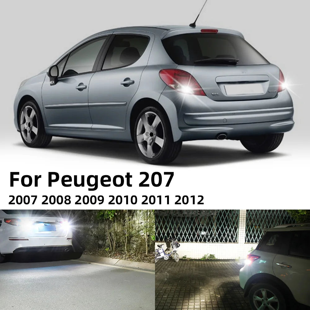 AutoGlowLED LED Backup Reverse Light for Peugeot 207 2007-2012 Canbus