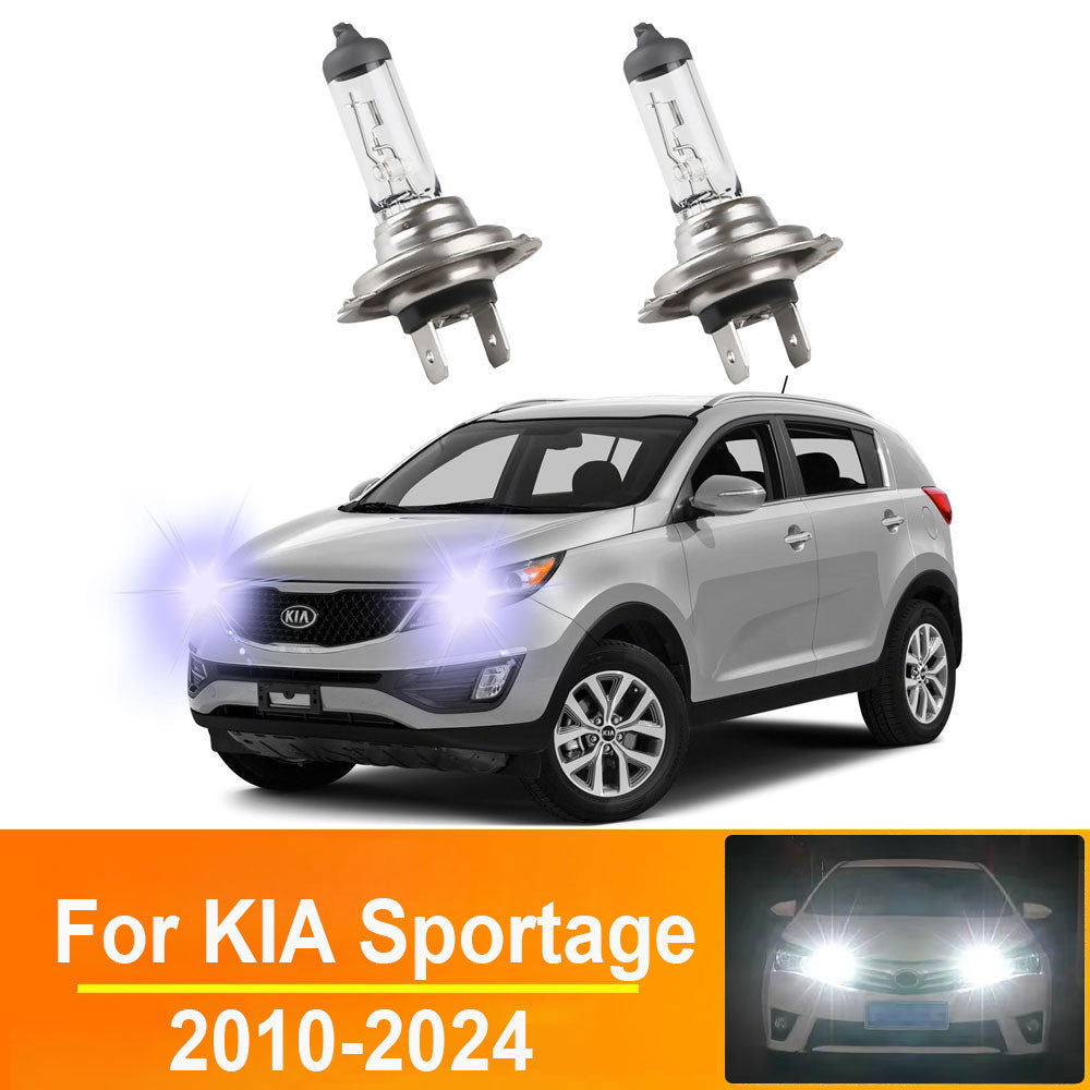 AutoGlowLED H7 Halogen Headlight Bulbs 6000K 12V 55W for KIA Sportage