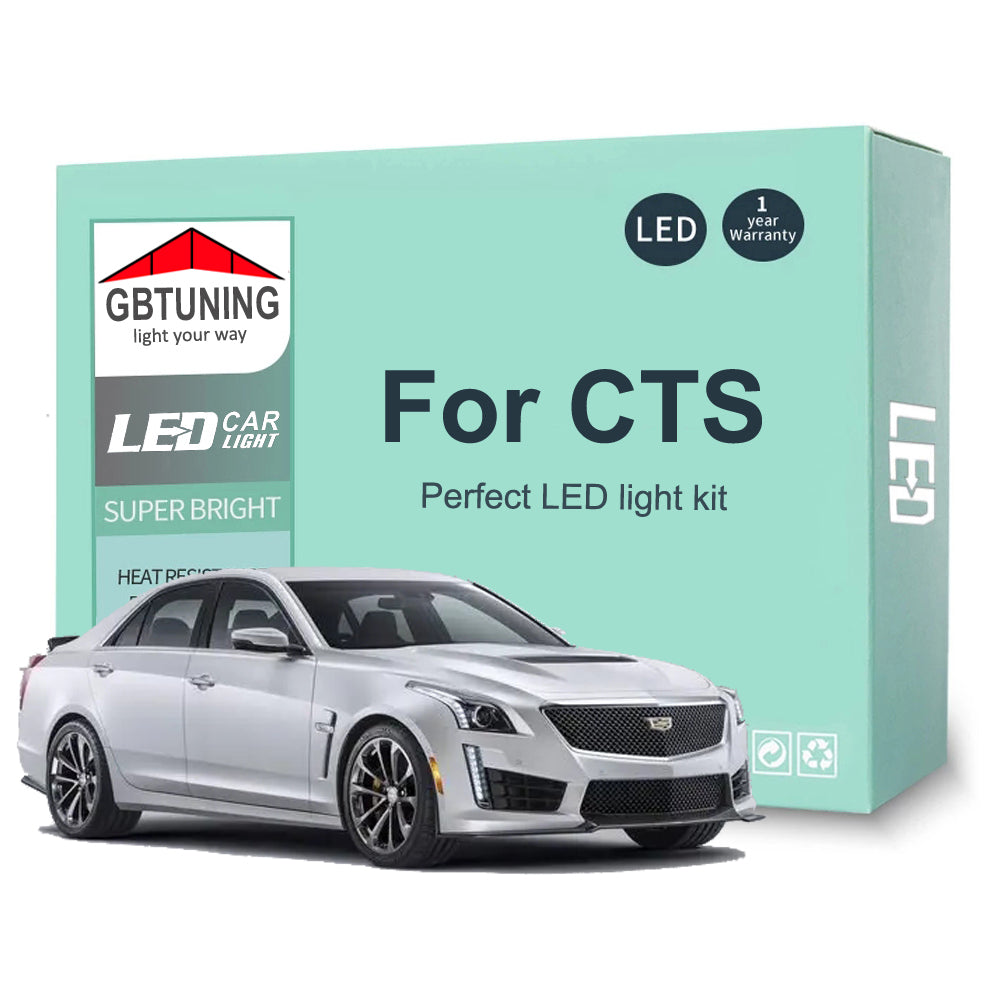 AutoGlowLED Canbus LED Interior Light Kit for Cadillac CTS 2002-2019