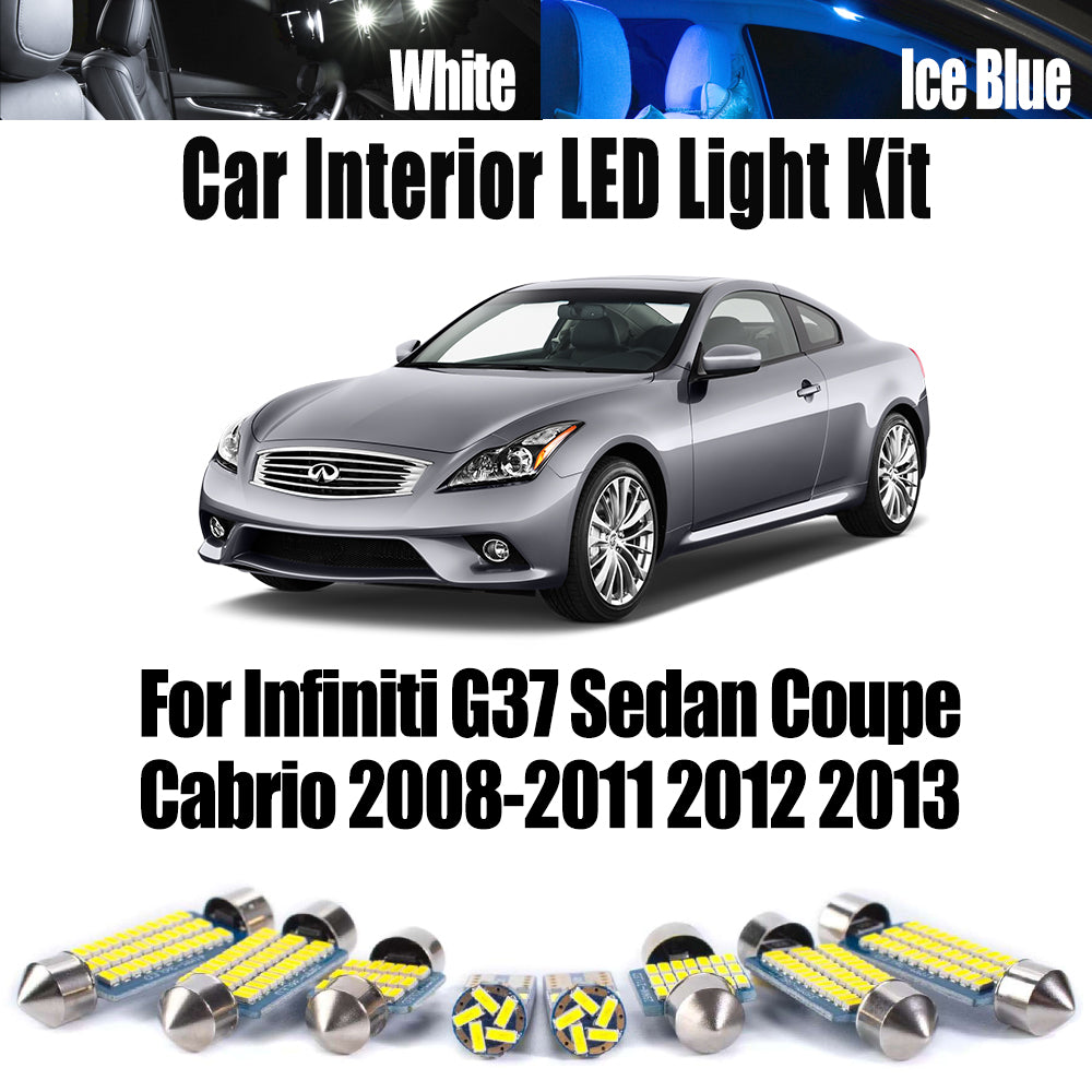 AutoGlowLED Canbus LED Interior Light Kit for Infiniti G37 2008-2013