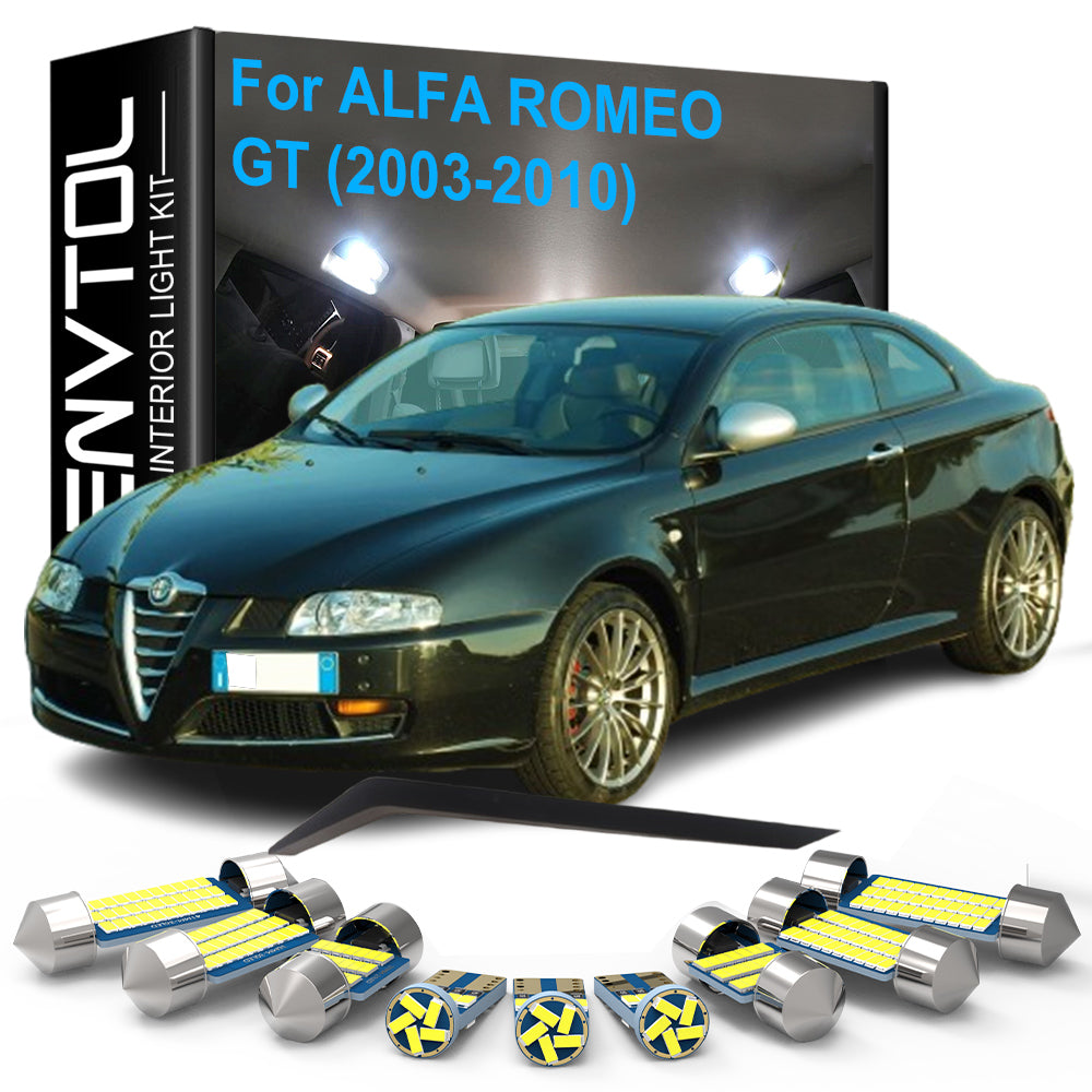 AutoGlowLED 11pc LED Interior Light Kit for Alfa Romeo GT 2003-2010 Canbus