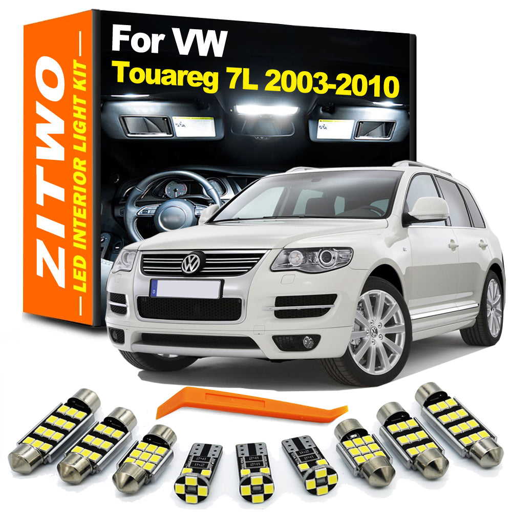 AutoGlowLED 18Pcs Canbus LED Interior Door Light Kit for VW Touareg 2003-2010