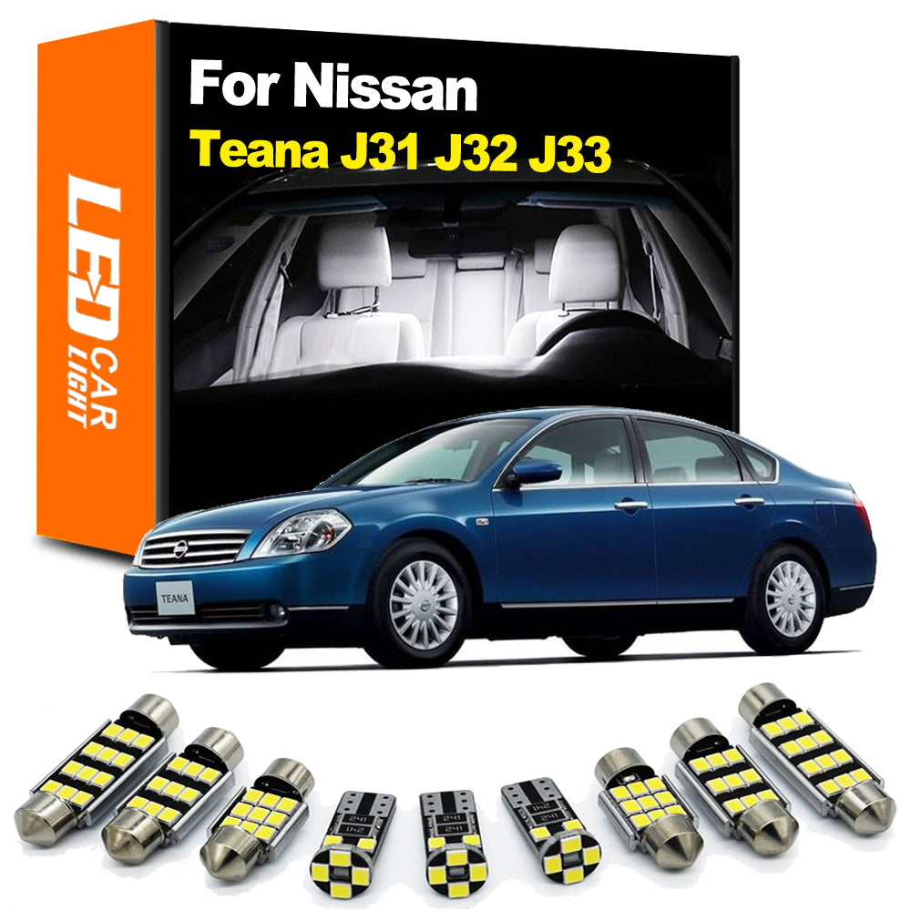 AutoGlowLED Interior LED Light Kit for Nissan Teana J31 J32 J33 2003-2018 Canbus