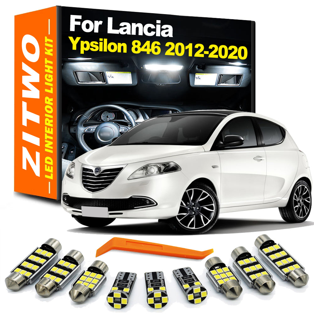 AutoGlowLED LED Interior Light Kit for Lancia Ypsilon 846 2012-2020