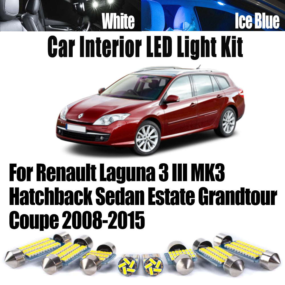 AutoGlowLED Interior LED Light Kit for Renault Laguna 3 2008-2015