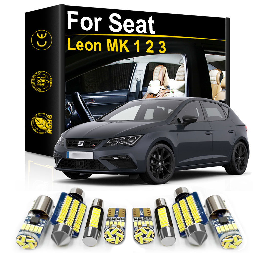 AutoGlowLED Seat Leon Interior LED Light Kit Canbus Error Free