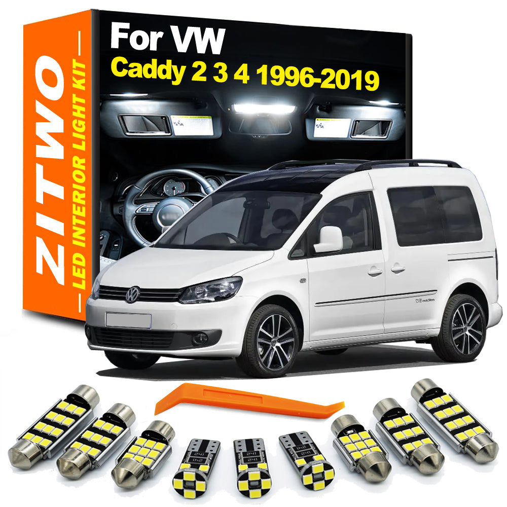 AutoGlowLED LED Interior Dome Light Bulb Kit for VW Caddy II III IV 1996-2019