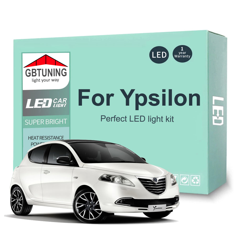AutoGlowLED LED Interior Light Kit for Lancia Ypsilon 843 846 2003-2020 Canbus
