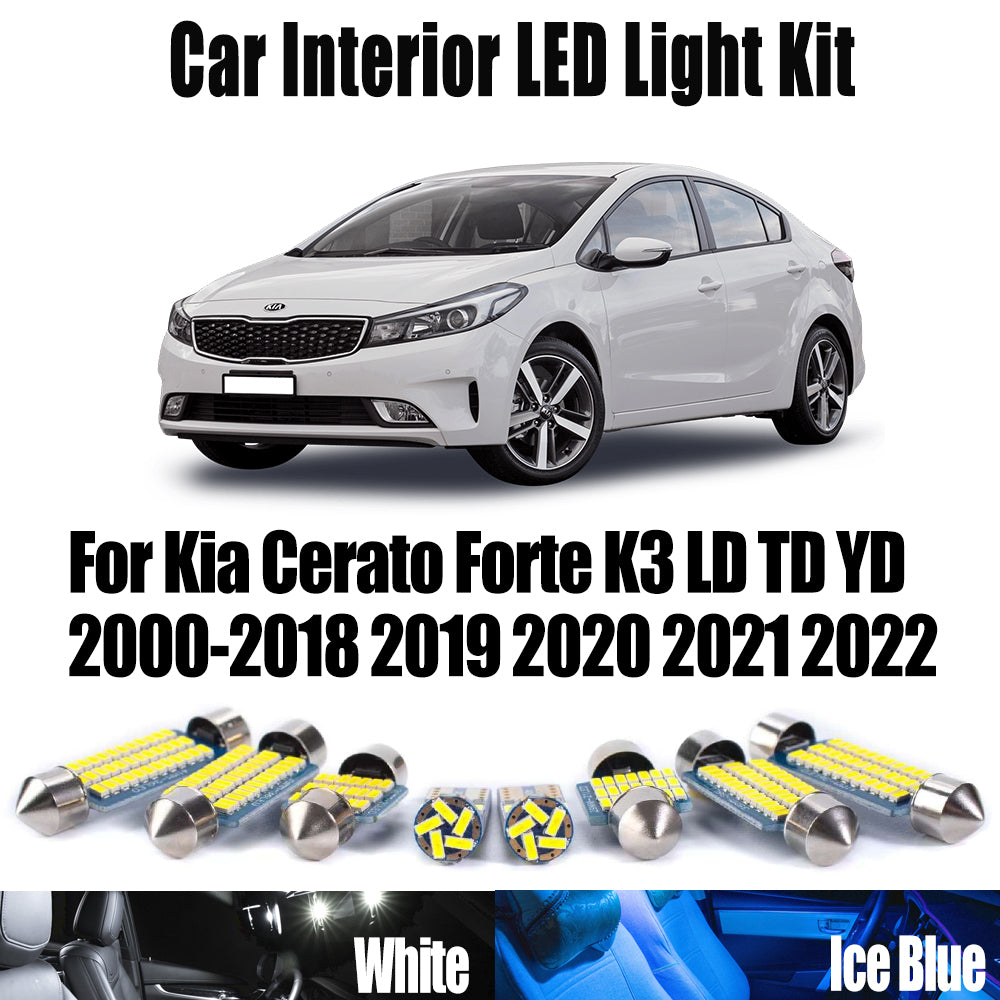 AutoGlowLED Canbus Interior LED Light Kit for Kia Cerato Forte K3 2000-2022