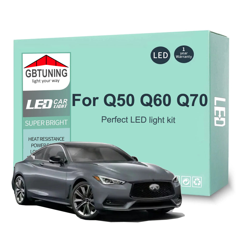 AutoGlowLED LED Interior Light Kit for Infiniti Q50 Q60 Q70 Canbus