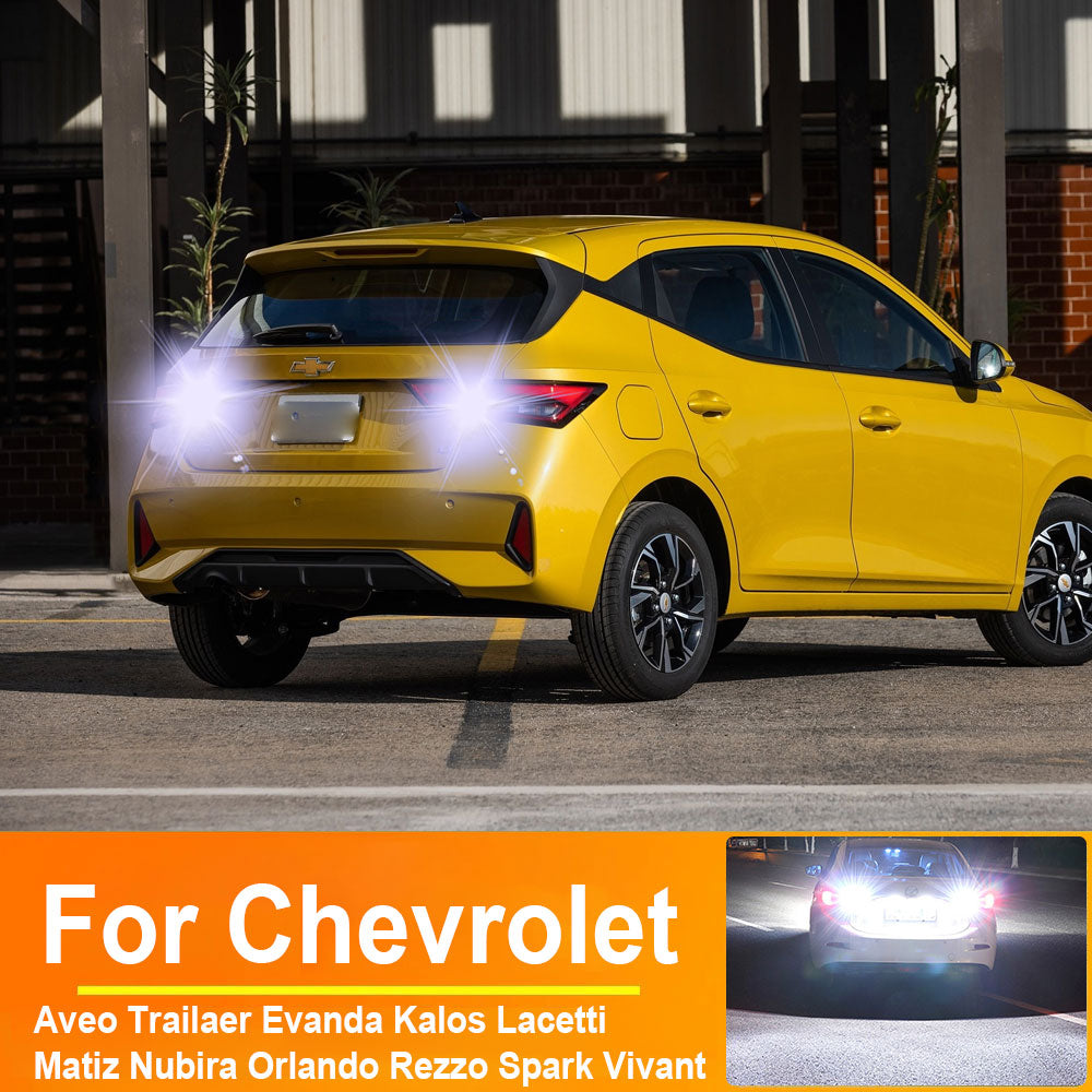 AutoGlowLED Car LED Reverse Light for Chevrolet Aveo Kalos Lacetti Matiz Spark P21W BA15S 1156