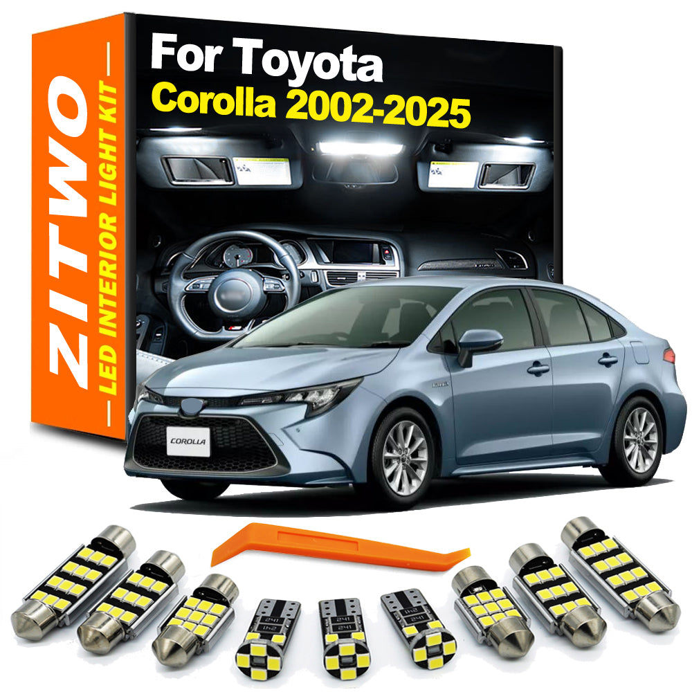AutoGlowLED LED Interior Light Kit for Toyota Corolla 2002-2025
