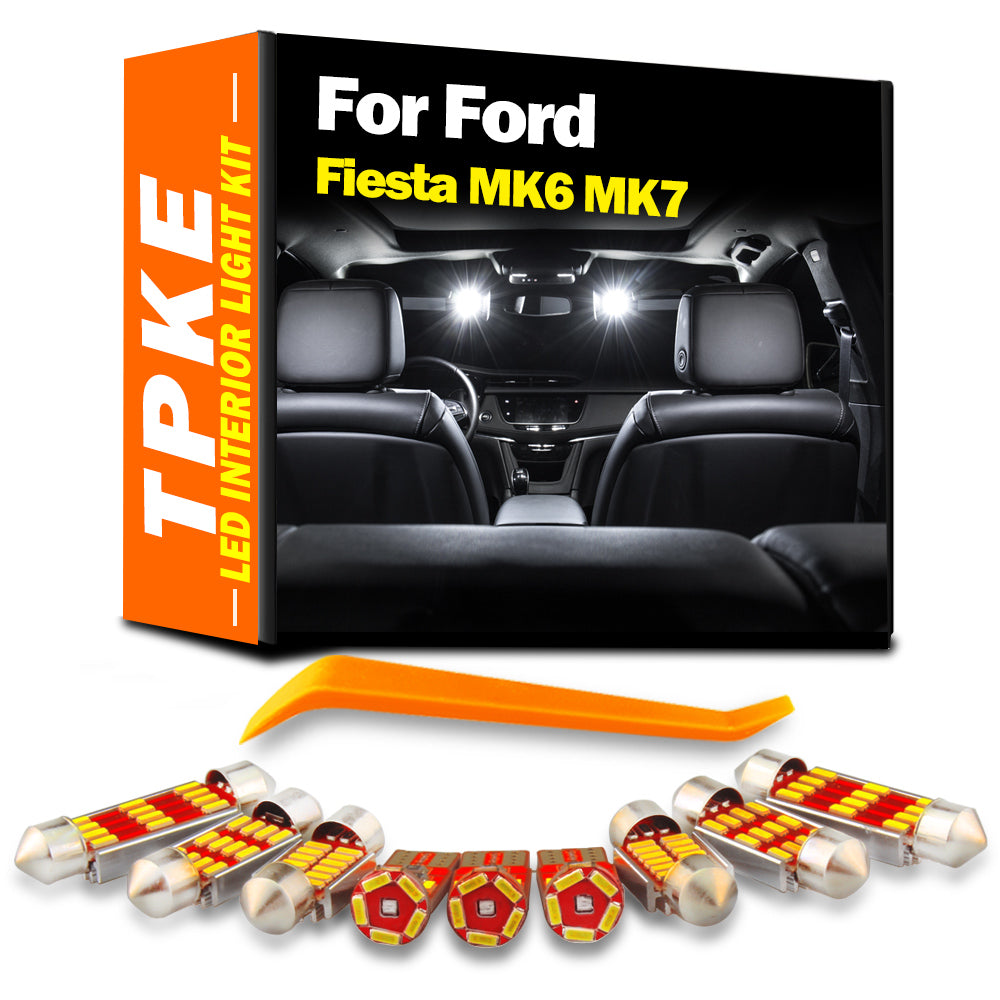AutoGlowLED LED Interior Light Kit for Ford Fiesta MK6 MK7 Canbus Error Free