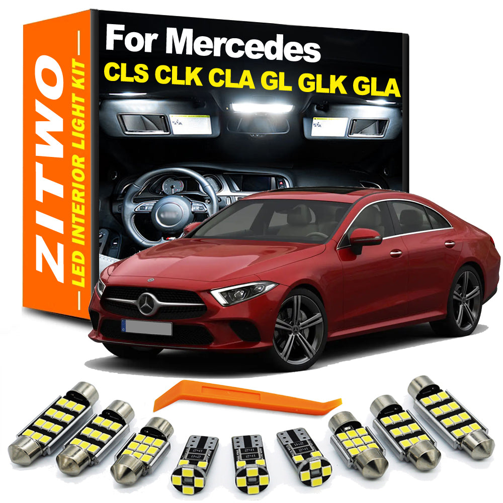 AutoGlowLED LED Interior Light Kit for Mercedes-Benz CLS CLK CLA GL GLK GLA