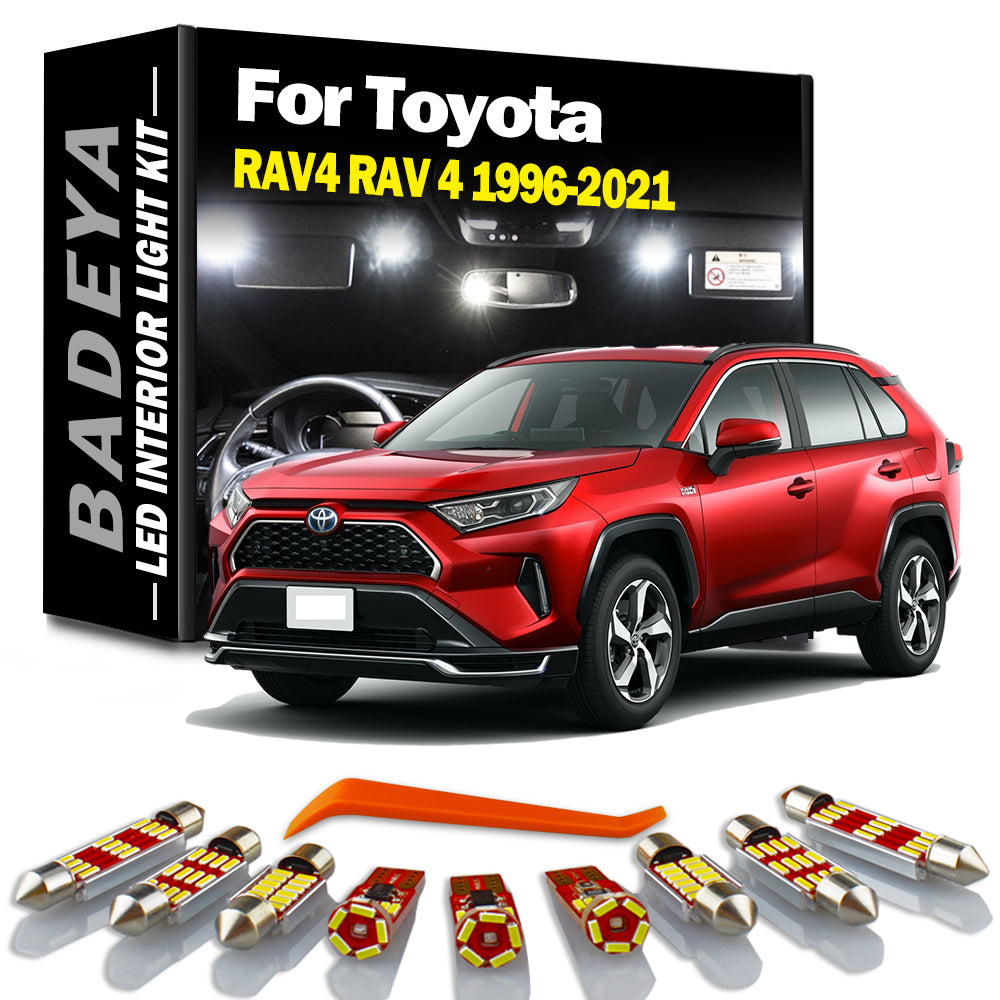 AutoGlowLED Canbus LED Interior Light Kit for Toyota RAV4 1996-2021 No Error