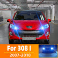 AutoGlowLED Daytime Running Light for Peugeot 308 I 2007-2010, 2pcs