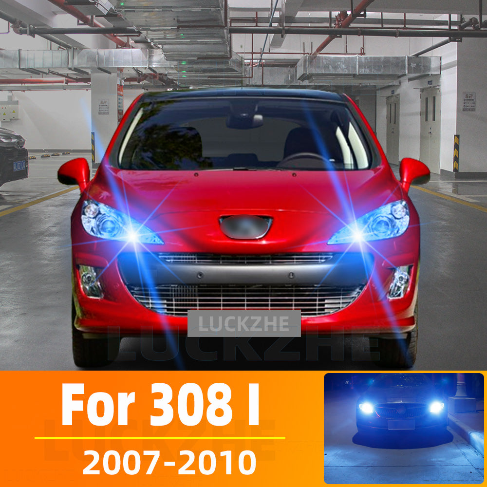AutoGlowLED Daytime Running Light for Peugeot 308 I 2007-2010, 2pcs
