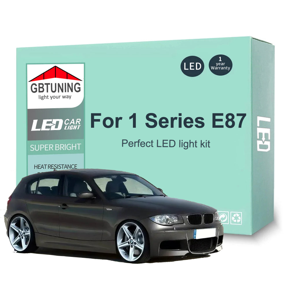 AutoGlowLED 15Pc Canbus LED Interior Light Kit for BMW 1 Series E87