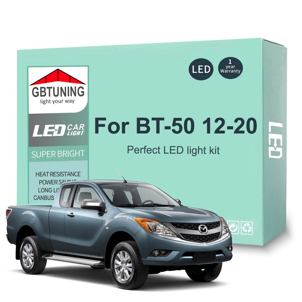 AutoGlowLED Canbus LED Interior Light Kit for Mazda BT-50 BT50 2012-2020 10Pcs