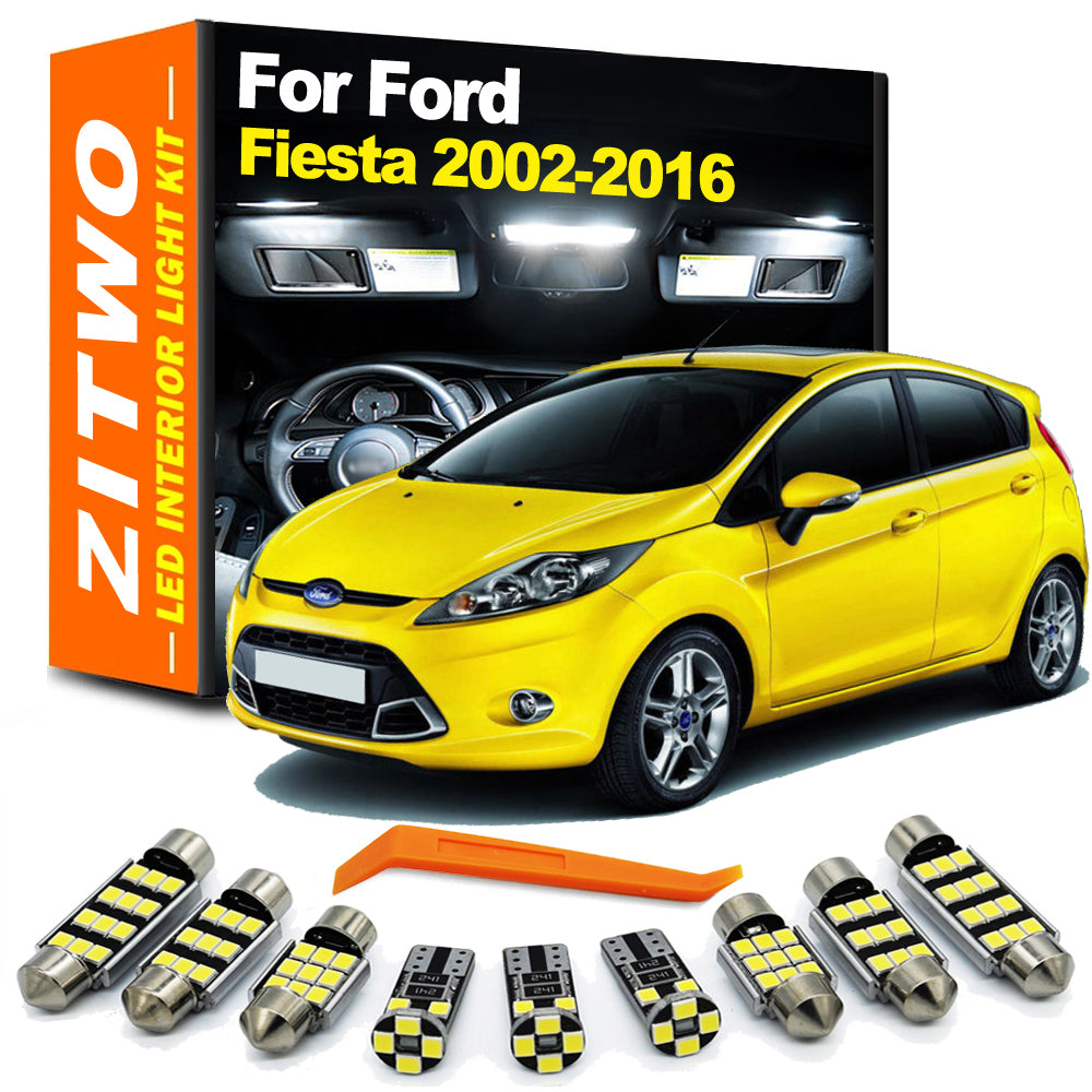 AutoGlowLED LED Interior Light Kit for Ford Fiesta 2003-2016 Canbus Error Free
