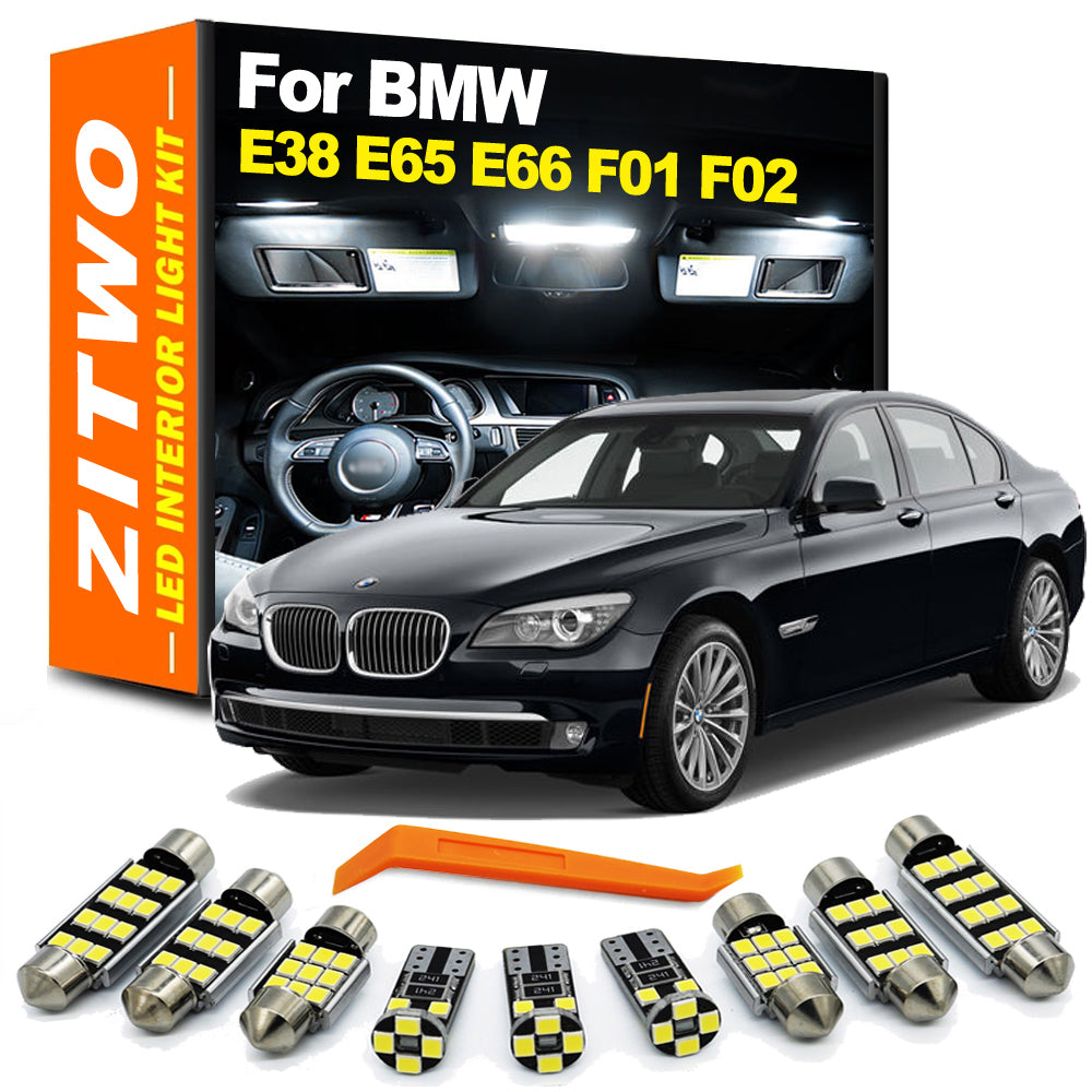 AutoGlowLED BMW 7 Series LED Interior Light Kit E38 E65 E66 F01 F02 1995-2015