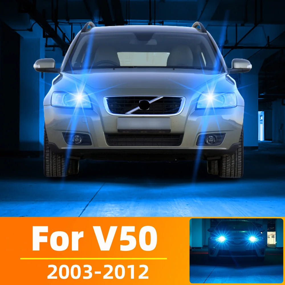 AutoGlowLED LED Parking Light for Volvo V50 2003-2012, 2pcs