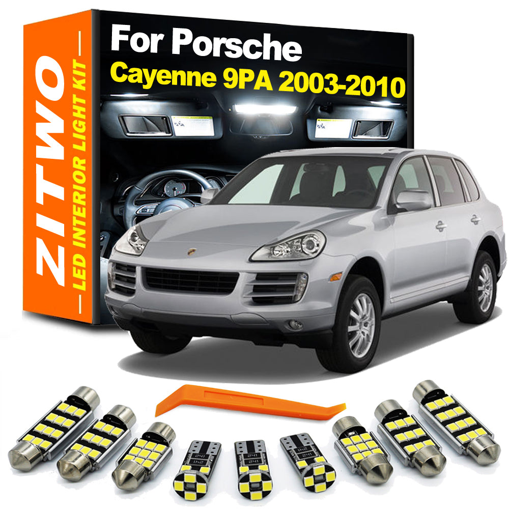 AutoGlowLED 18-Piece LED Interior Light Kit for Porsche Cayenne 955 957 9PA 2003-2010