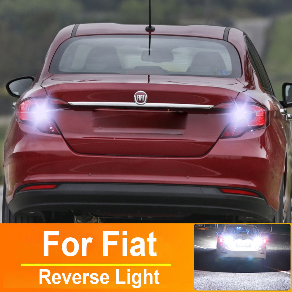 AutoGlowLED T15 W16W LED Reverse Light Bulbs for Fiat Punto Evo 500 500c Tipo
