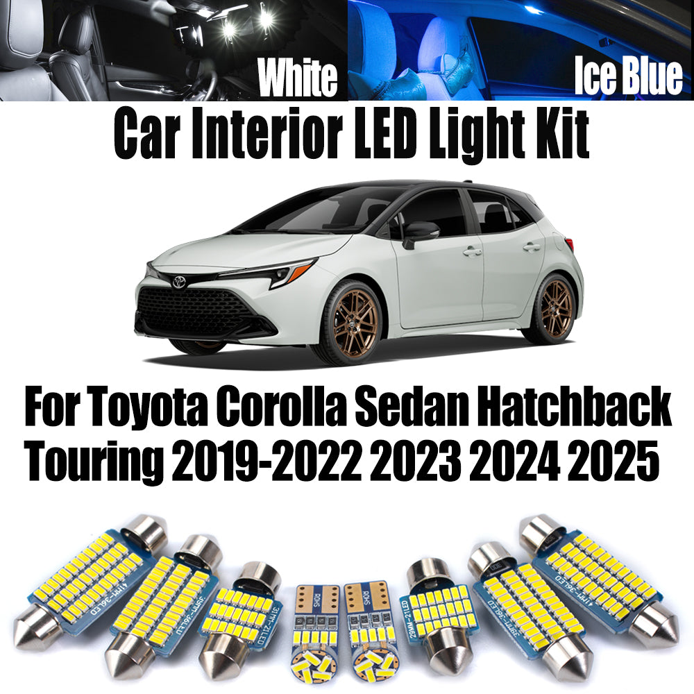 AutoGlowLED 11Pc Canbus LED Interior Light Kit for Toyota Corolla 2019-2025