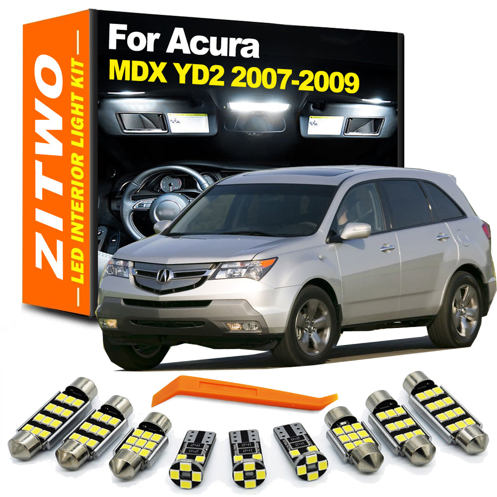 AutoGlowLED 18-Piece LED Interior Light Kit for Acura MDX YD2 2007-2009