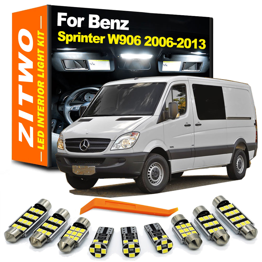 AutoGlowLED 14Pcs LED Interior Light Kit for Mercedes Sprinter W906 2006-2013