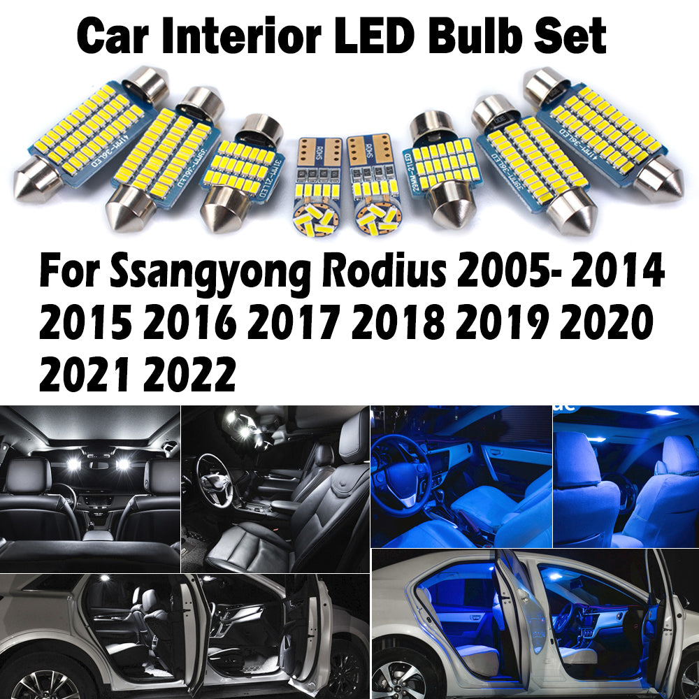 LED Interior Light Kit for Ssangyong Rodius 2005-2022 AutoGlowLED