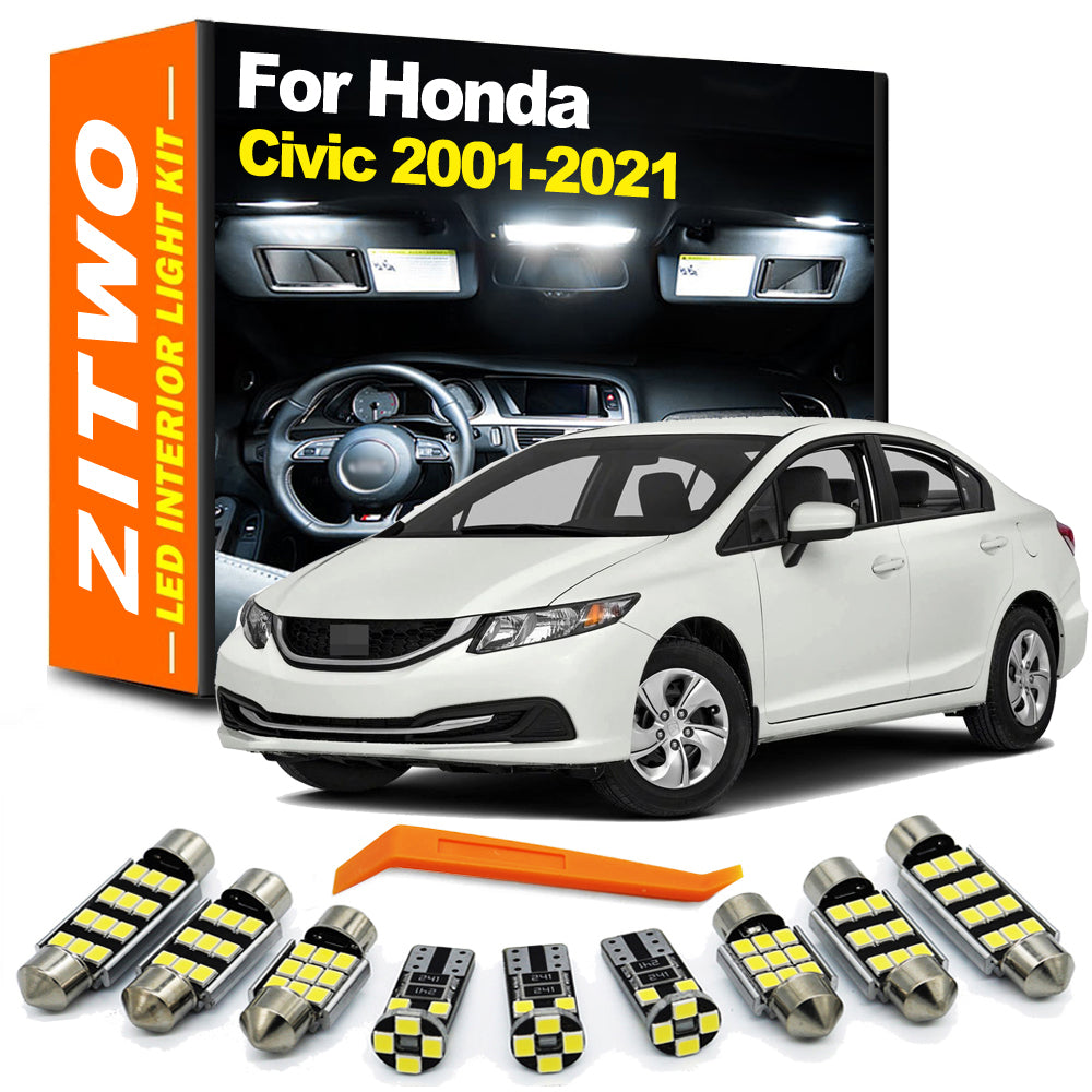 AutoGlowLED Honda Civic 7-10 Gen LED Interior Light Kit 2001-2021