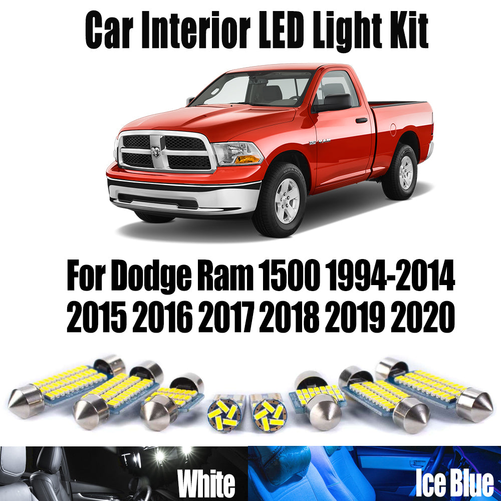 AutoGlowLED Canbus LED Interior Light Kit for Dodge Ram 1500 1994-2020