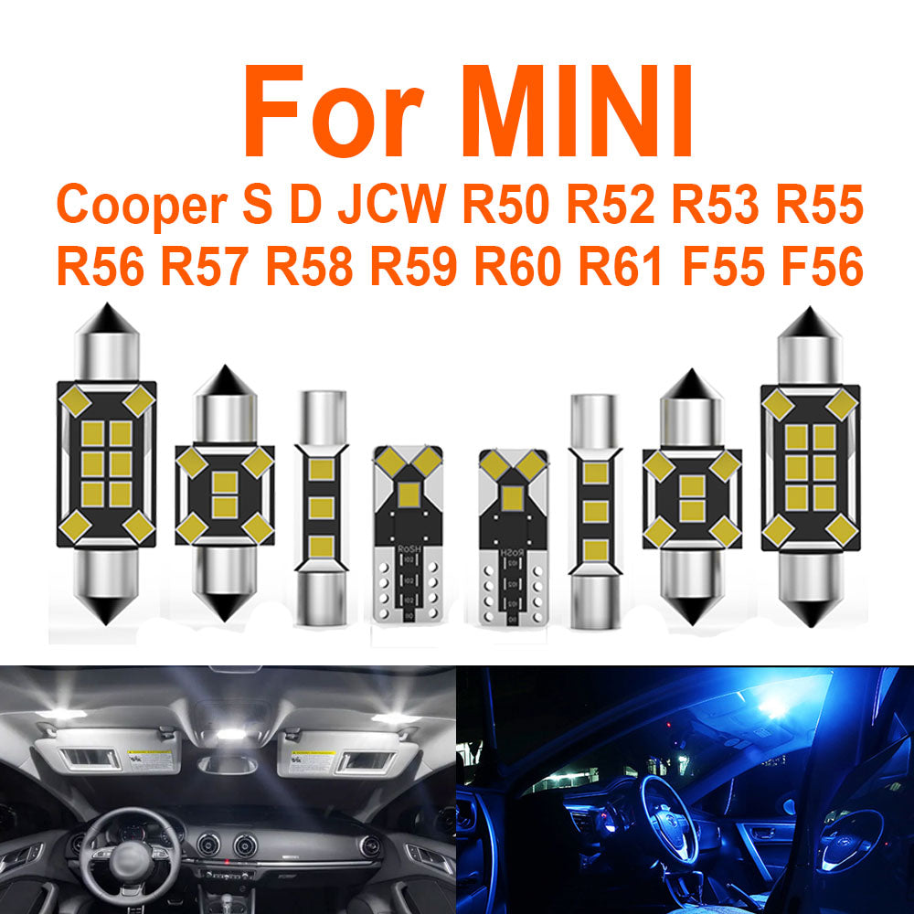 AutoGlowLED Canbus LED Interior Light Kit for MINI Cooper Clubman Countryman