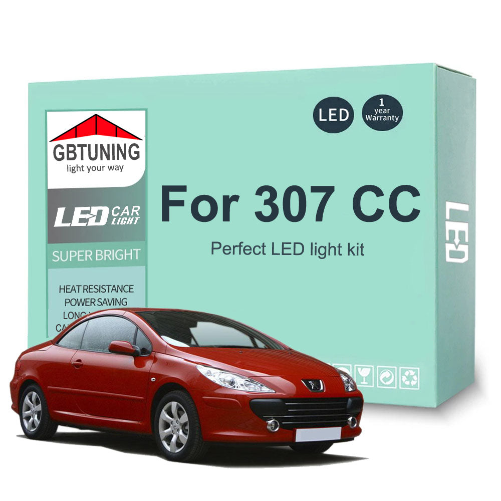 AutoGlowLED Canbus Interior LED Light Kit for Peugeot 307 CC 2003-2009