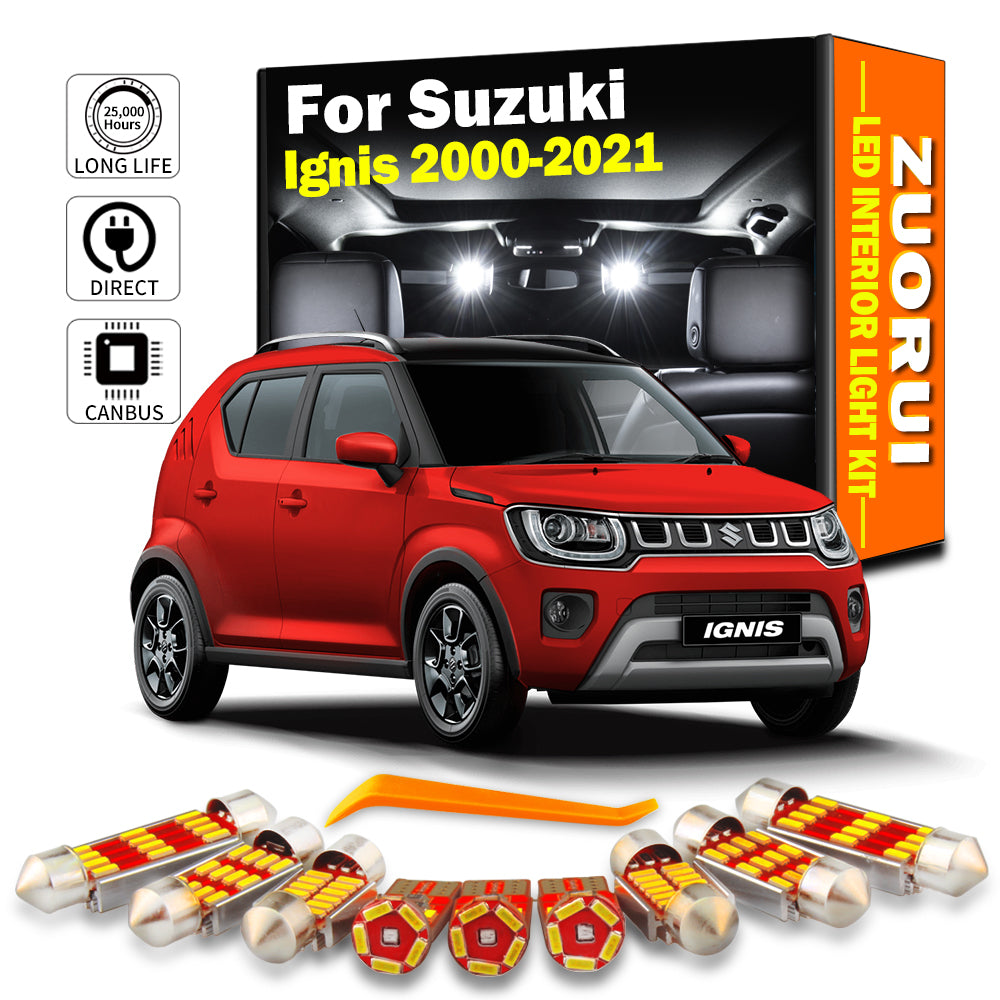 AutoGlowLED Canbus LED Interior Light Kit for Suzuki Ignis 2000-2021