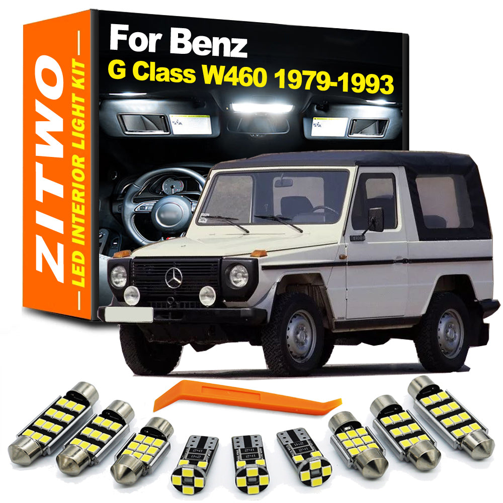 AutoGlowLED 8Pcs Canbus LED Interior Light Kit for Mercedes G-Class W460 1979-1993