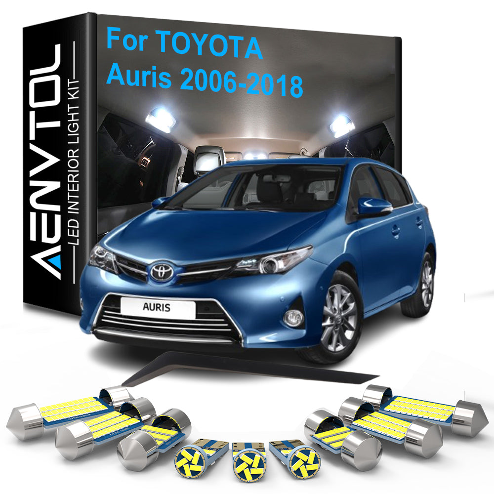 AutoGlowLED 11pcs LED Interior Light Kit for Toyota Auris 2006-2018 Canbus