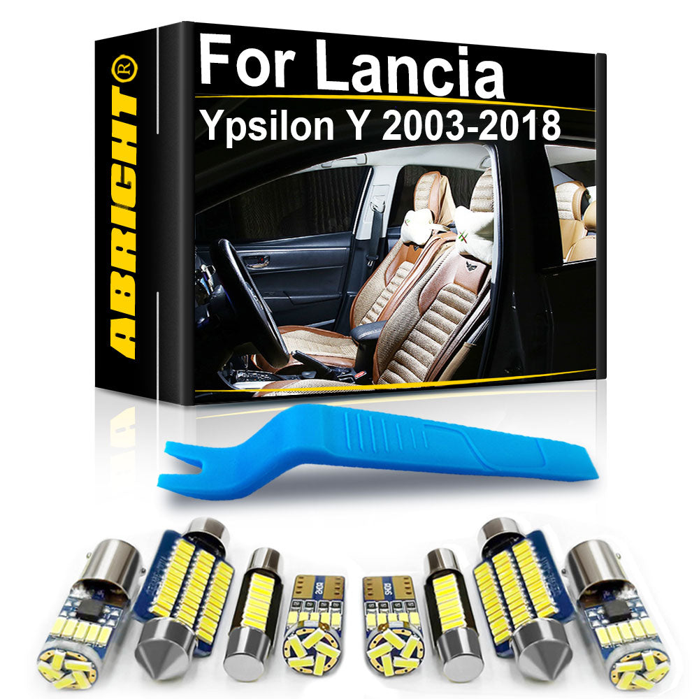 AutoGlowLED Canbus LED Interior Light Kit for Lancia Ypsilon Y 843 846 312