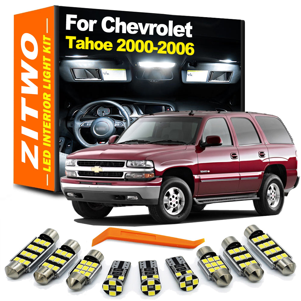 AutoGlowLED 14Pcs Canbus LED Interior Light Kit for Chevy Tahoe 2000-2006