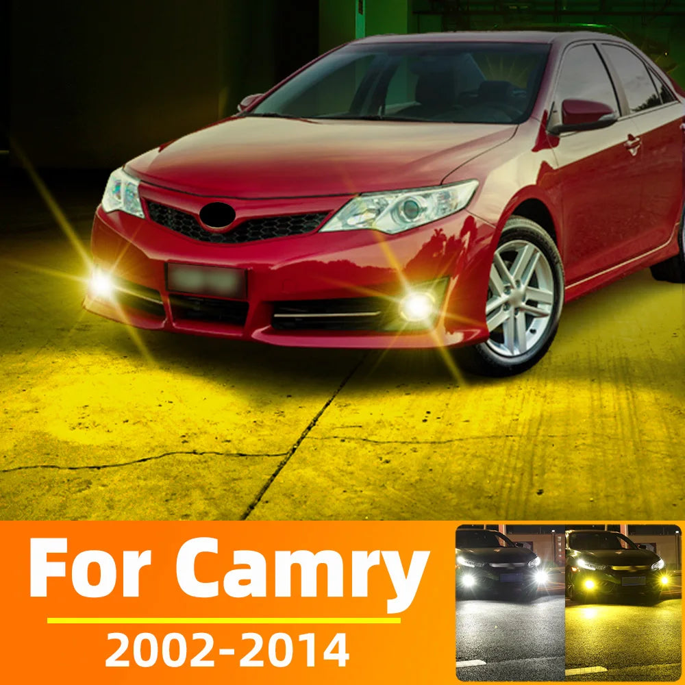 AutoGlowLED LED Fog Light Bulbs for Toyota Camry 2002-2014, 2Pcs