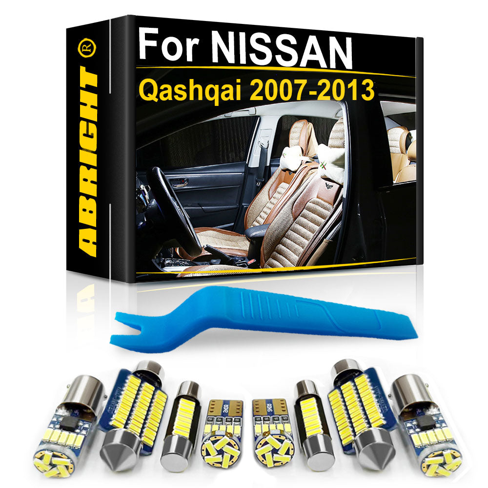 AutoGlowLED Car Interior LED Lights Canbus Kit for Nissan Qashqai 2007-2013