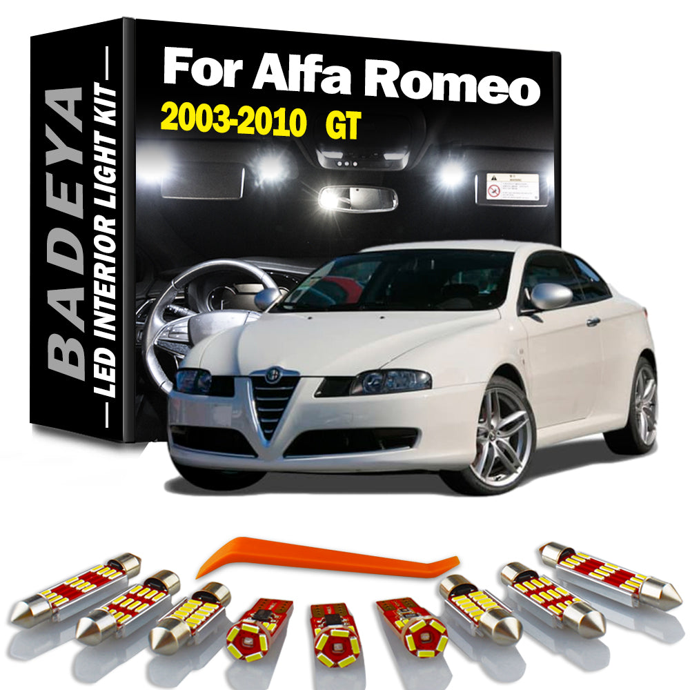 AutoGlowLED 7Pcs Canbus Error Free LED Interior Light Kit for Alfa Romeo GT