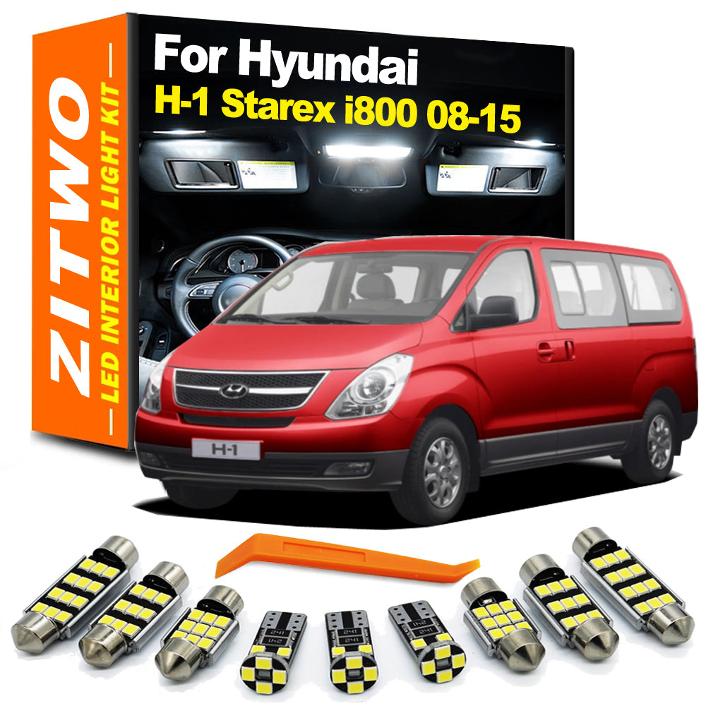 AutoGlowLED 16Pcs Canbus LED Interior Light Kit for Hyundai H-1 H1 i800 Starex 2008-2015