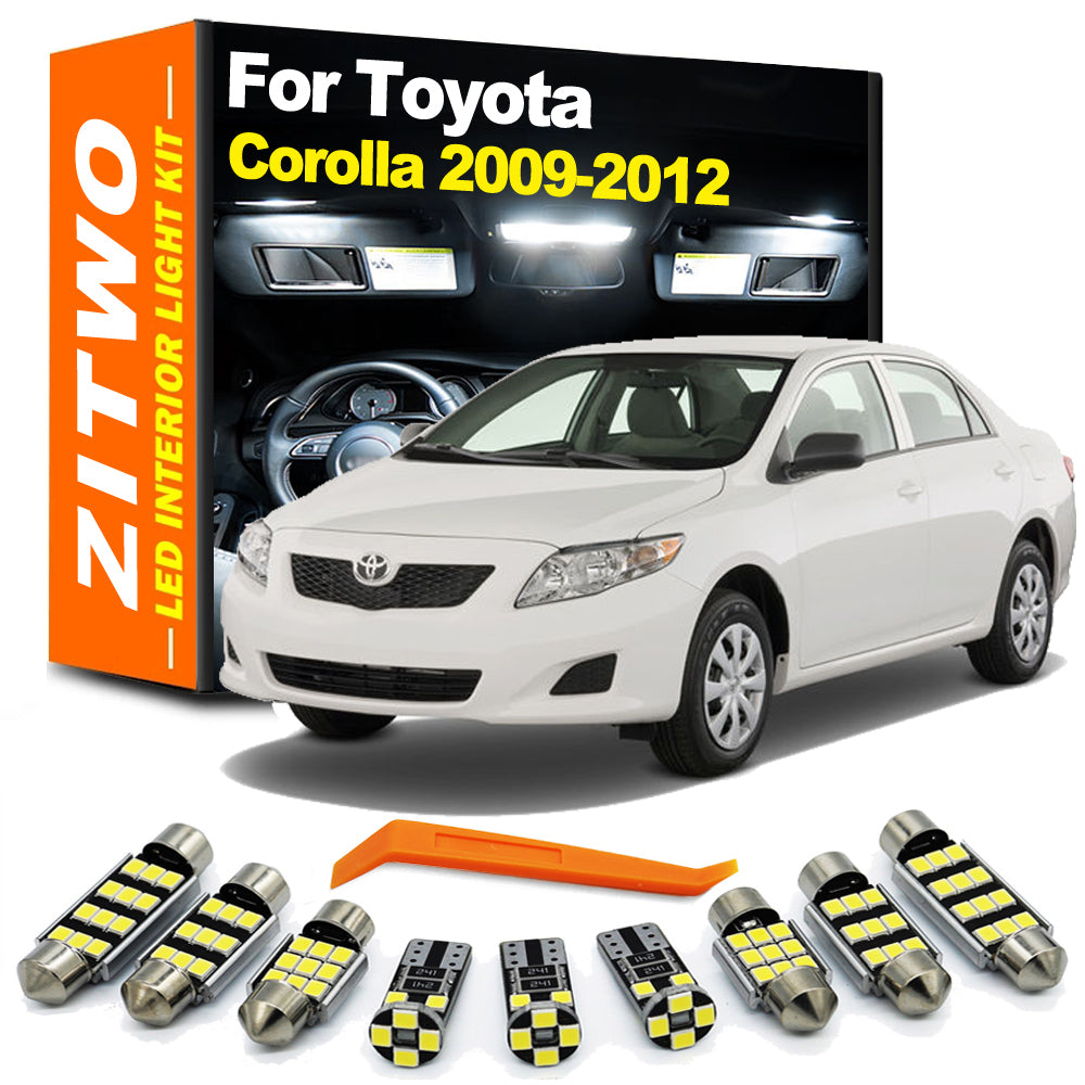 AutoGlowLED LED Interior Light Kit for Toyota Corolla 2009-2012 Canbus Error Free