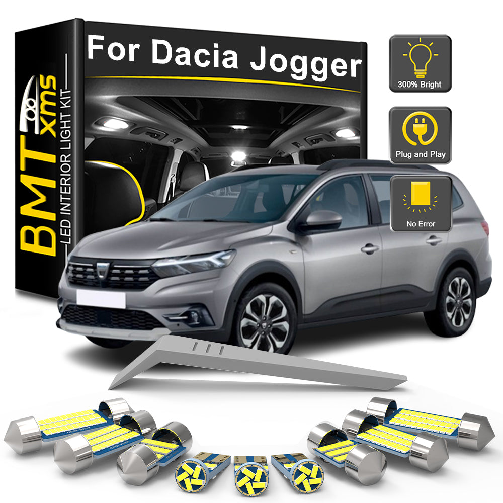 AutoGlowLED LED Interior Light Kit for Dacia Jogger 2021-2022, 10Pcs Canbus